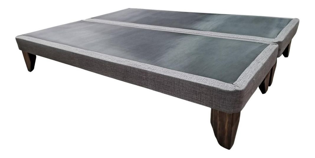 Base De Cama Europea 2 Plazas Dividida 190 Cm Largo-1