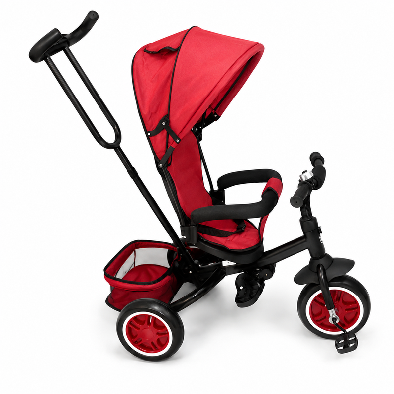 Triciclo One Click Bebeglo Rs-4045q Rojo 64