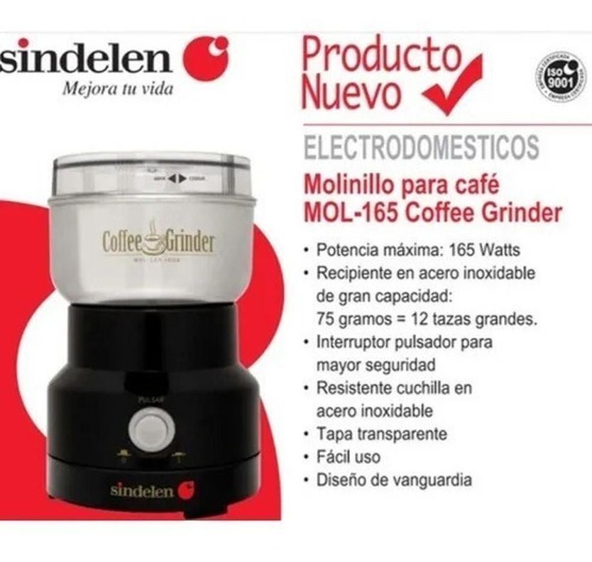 Molinillo Eléctrico De Café Sindelen 12 Tazas-5