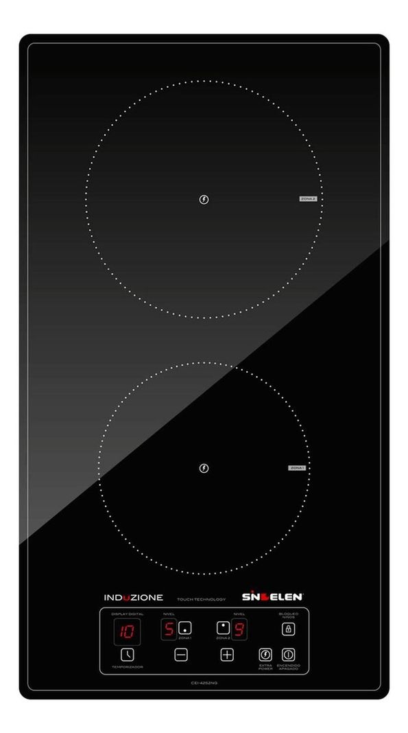 Encimera Induccion Sindelen Cei-4252ng 2 Platos Negro