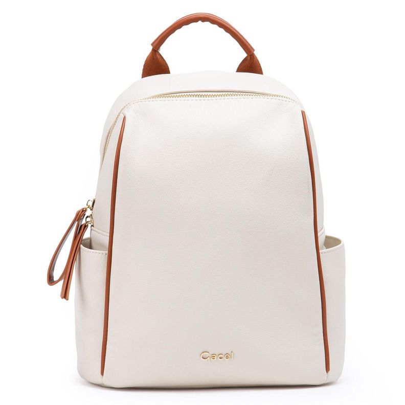 Mochila  Moch Grand  Gacel  Off White  Car3256-0