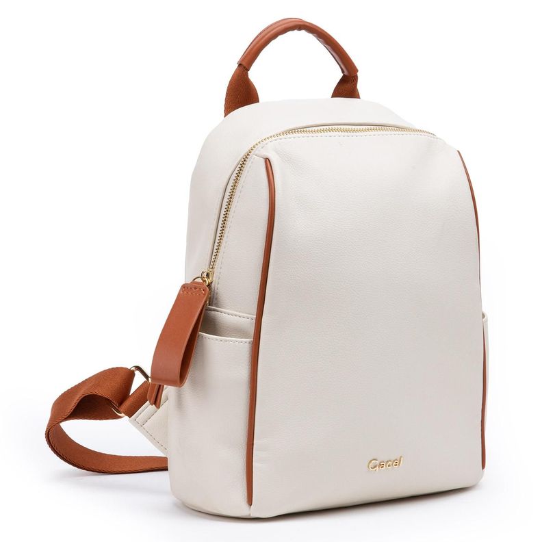 Mochila  Moch Grand  Gacel  Off White  Car3256-2