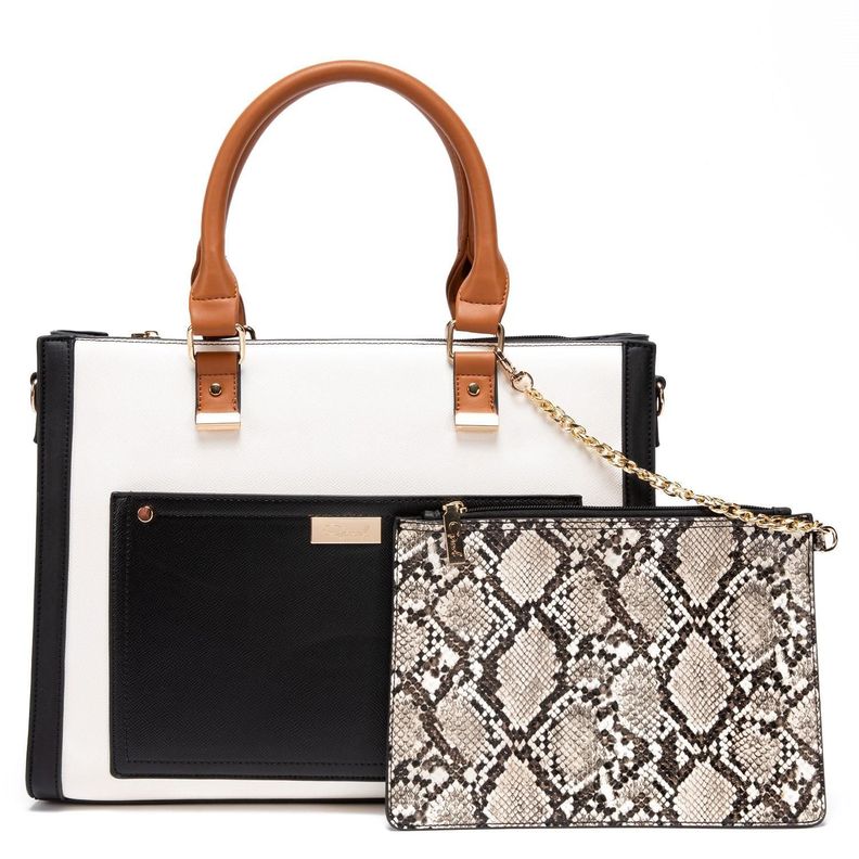 Cartera  Dos Asas G  Gacel  Off White  Car2966-1