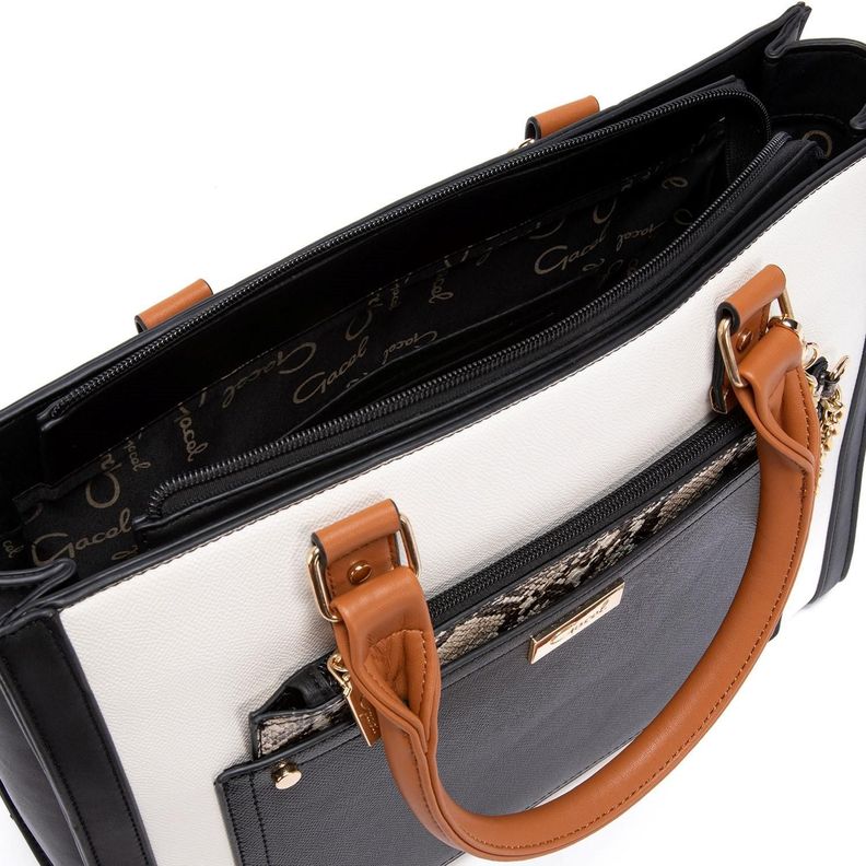 Cartera  Dos Asas G  Gacel  Off White  Car2966-5