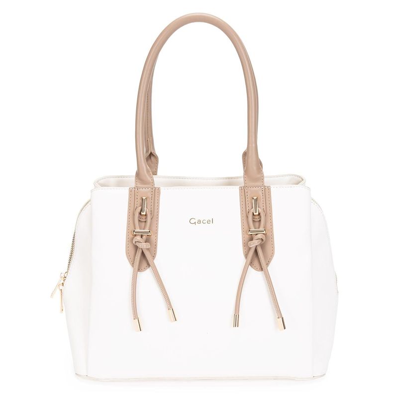 Cartera  Dos Asas G  Gacel  Off White  Car3192-0