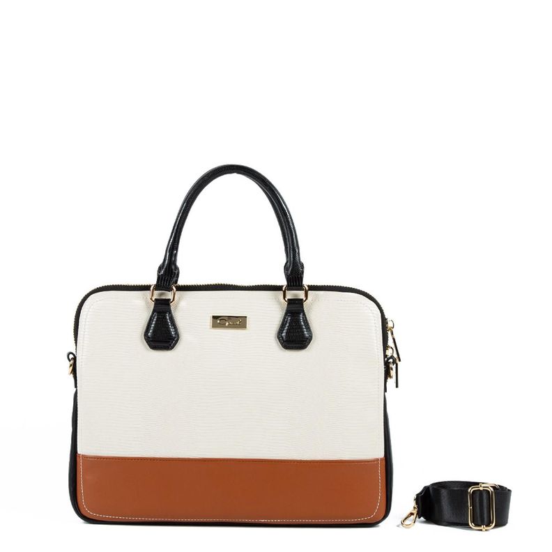Maletin  Male Noteb  Gacel  Off White  Mal038-0