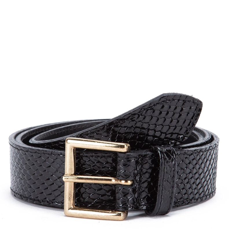 Cinturon de cuero mujer Gacel negro XS