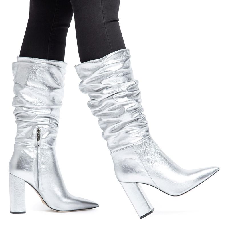 Bota  Pola  Gacel  Plateado  0659197-1