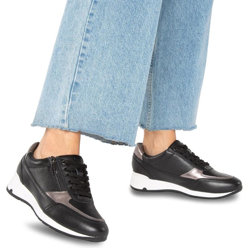 Zapatilla  0180  Gacel  Negro 0660196-1
