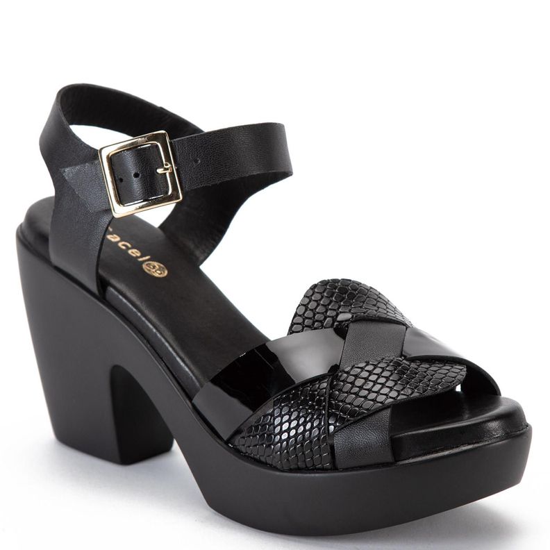 Sandalia  0213  Gacel  Negro  0659504-2