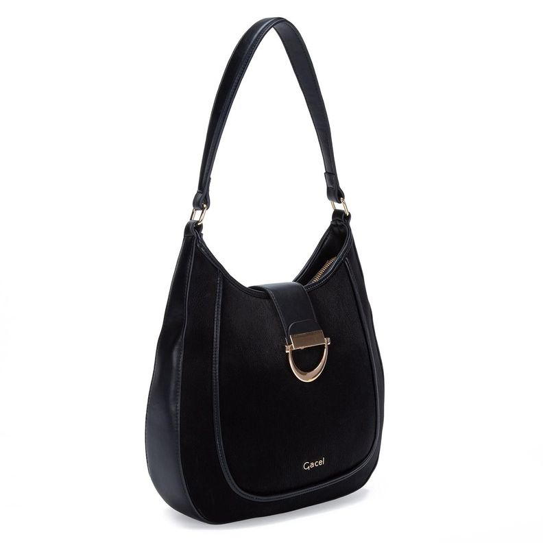 Cartera  Oval Grand  Gacel  Negro  Car3211-2