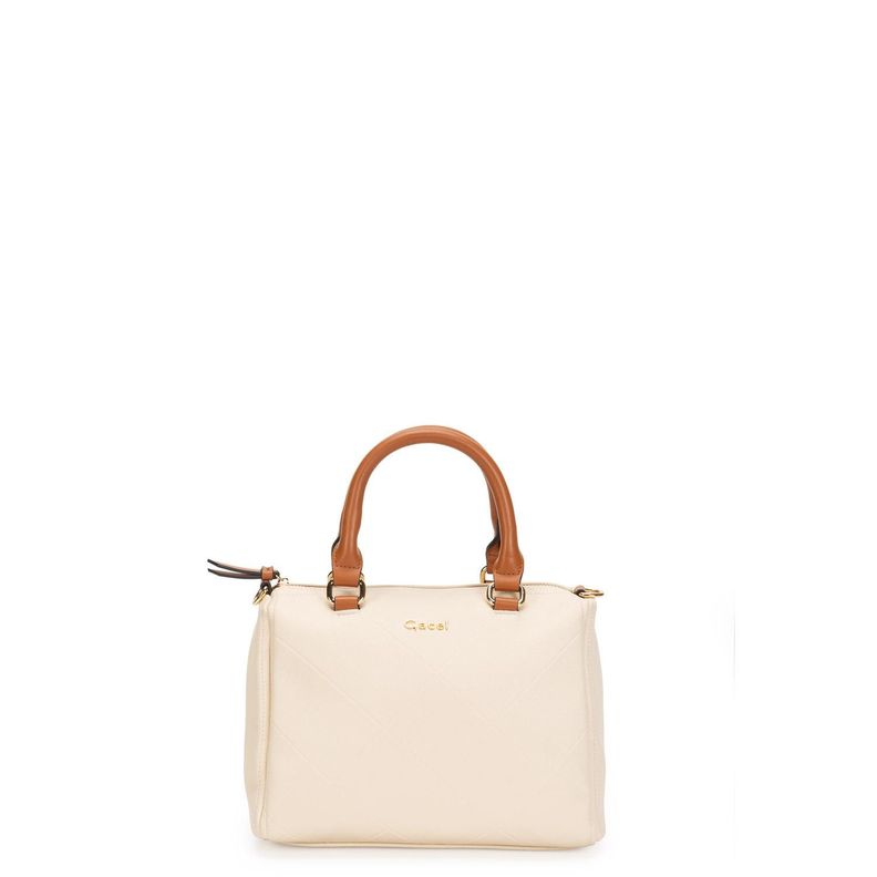 Cartera  Dos Asa Pe  Gacel  Off White  Car3185-0
