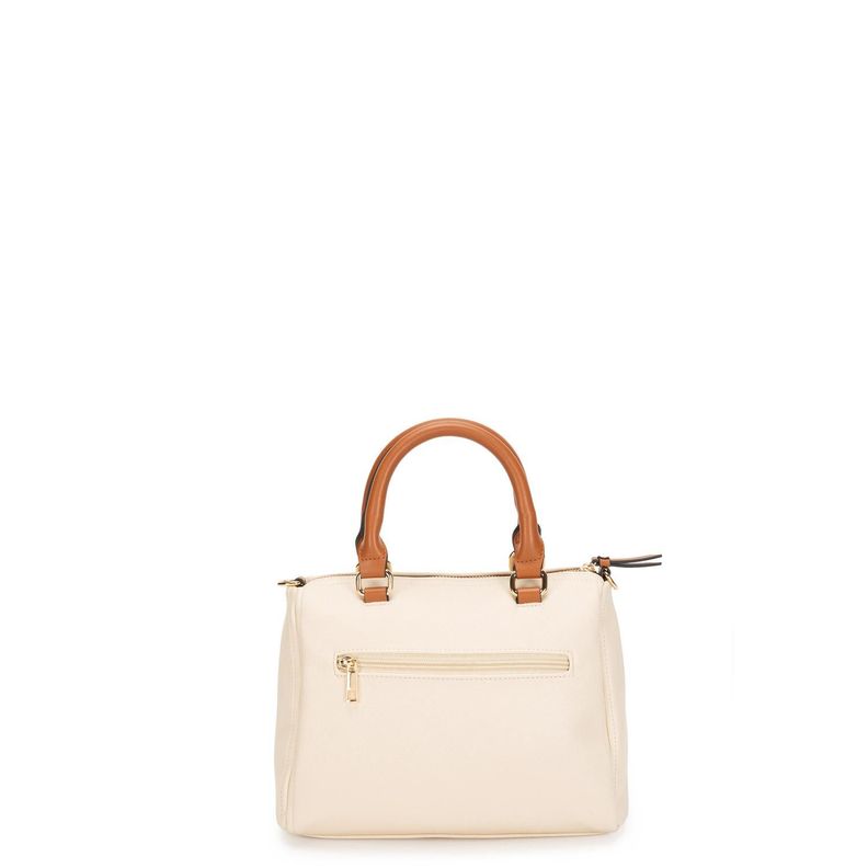 Cartera  Dos Asa Pe  Gacel  Off White  Car3185-1