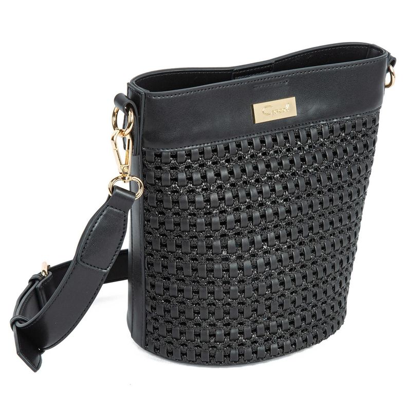 Cartera  Bucket  Gacel  Negro  Car3024-2