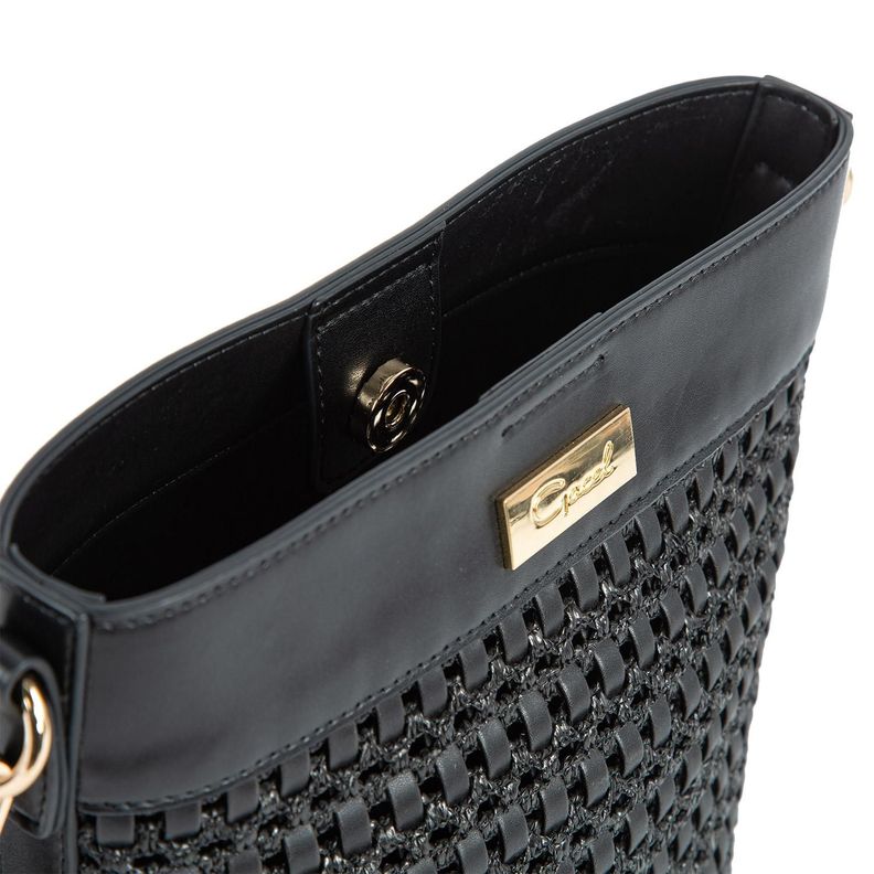Cartera  Bucket  Gacel  Negro  Car3024-4