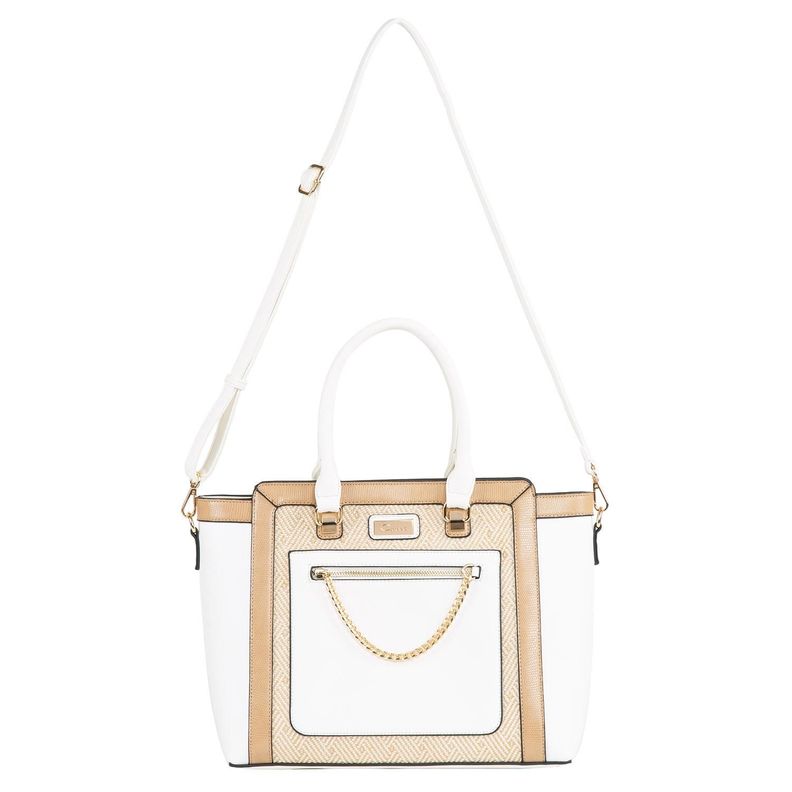 Cartera  Dos Asas G  Gacel  Blanco  Car3041-0