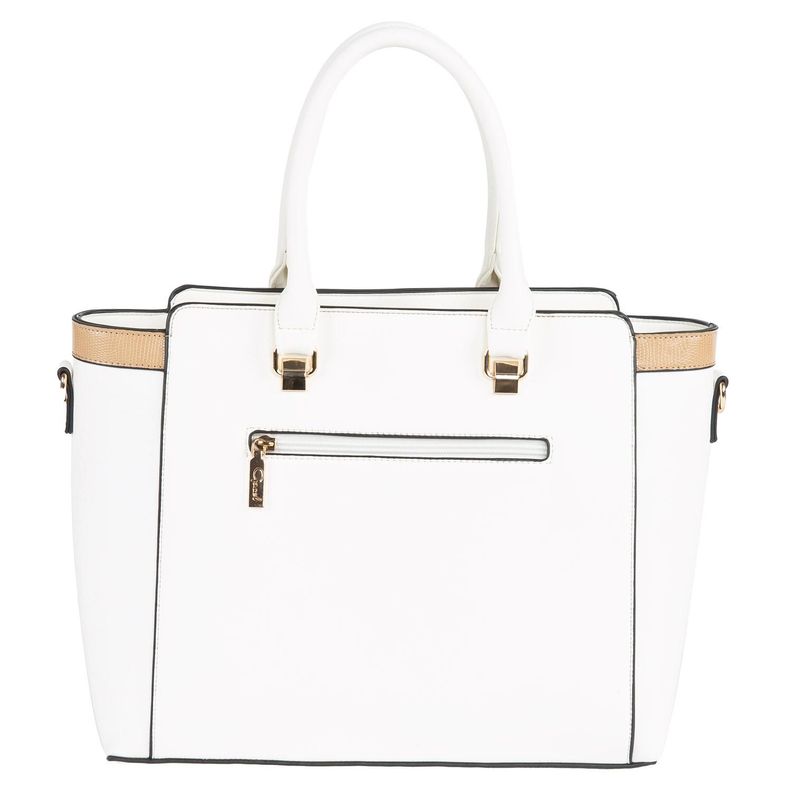 Cartera  Dos Asas G  Gacel  Blanco  Car3041-2
