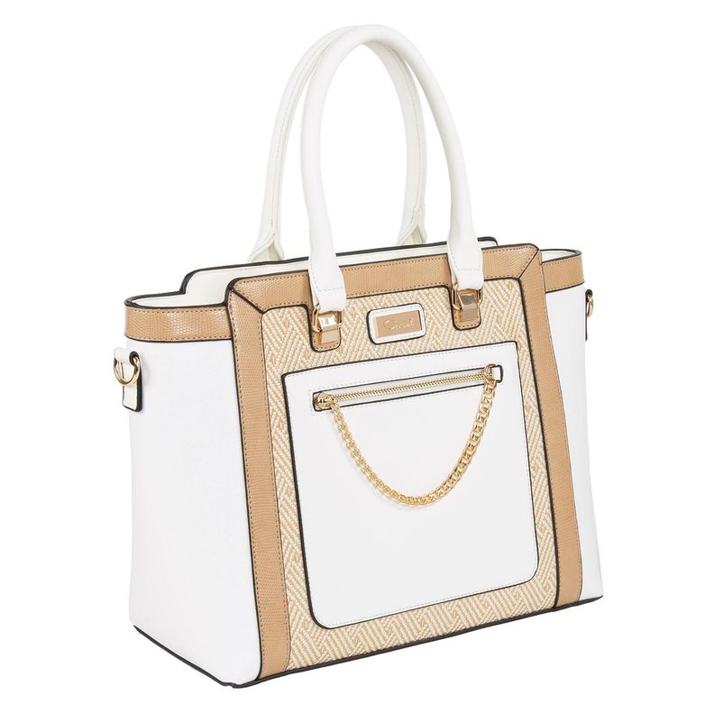 Cartera  Dos Asas G  Gacel  Blanco  Car3041-3