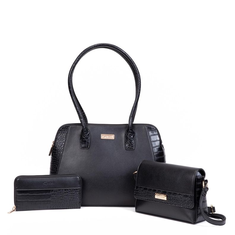 Cartera  Shop Prom  Gacel  Negro  Car3220-0