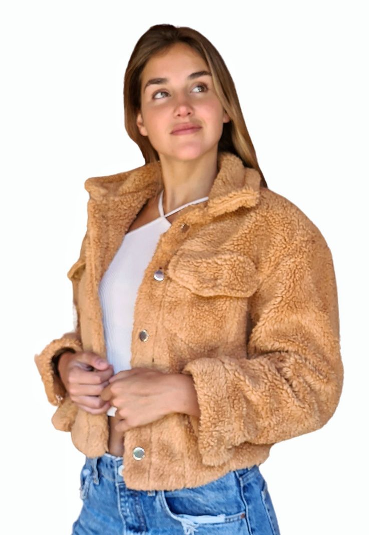 Chaqueta Teddy Cafe Casual Mujer MLK-2