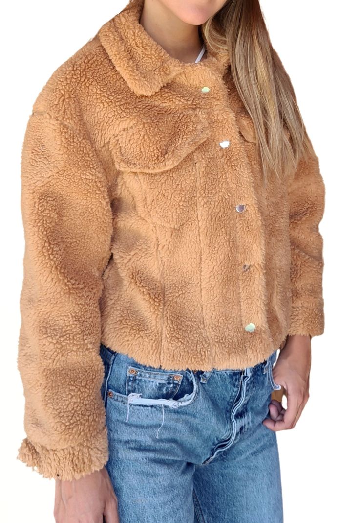 Chaqueta Teddy Cafe Casual Mujer MLK-1