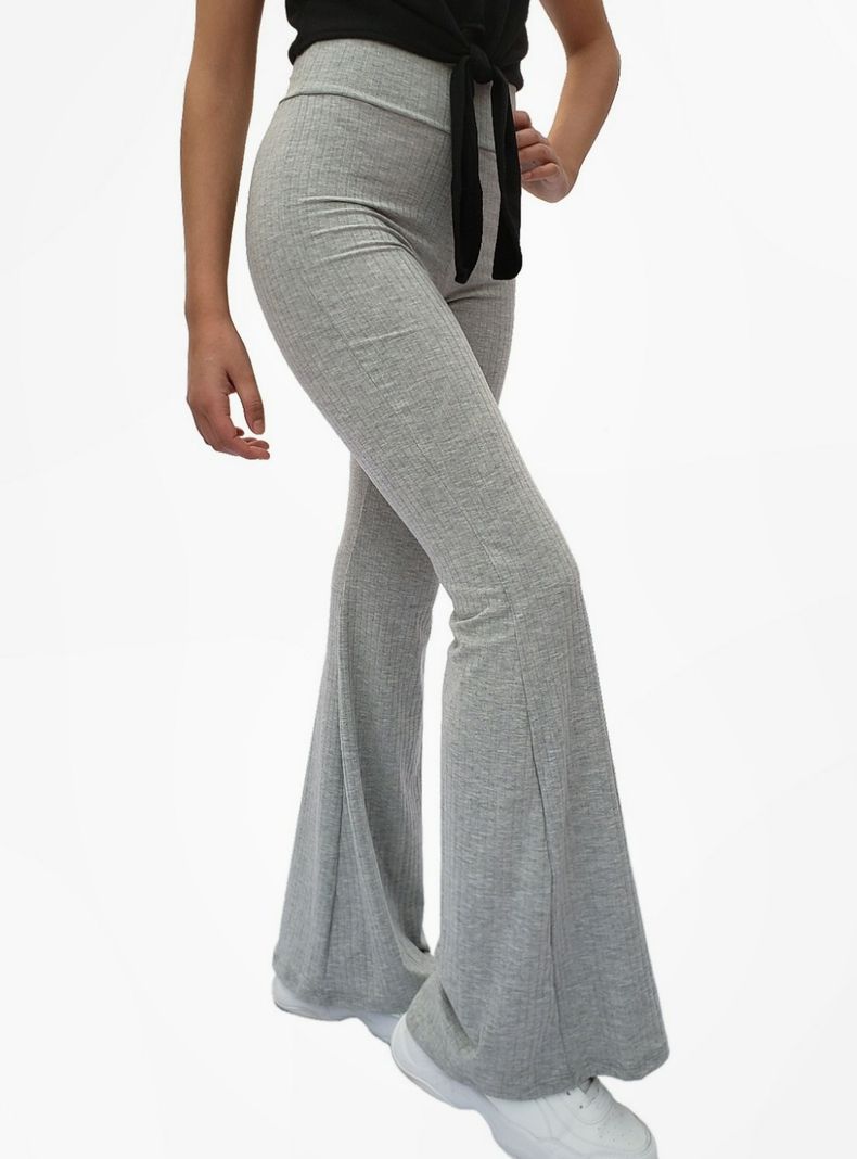 Calza Flare Pantas  MLK Canuton Gris Mujer-0