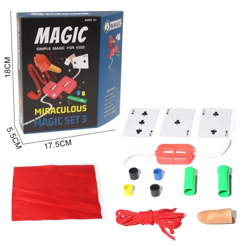 Set Juego De Magia y Trucos Clásico Para Niño Adulto Azul-1