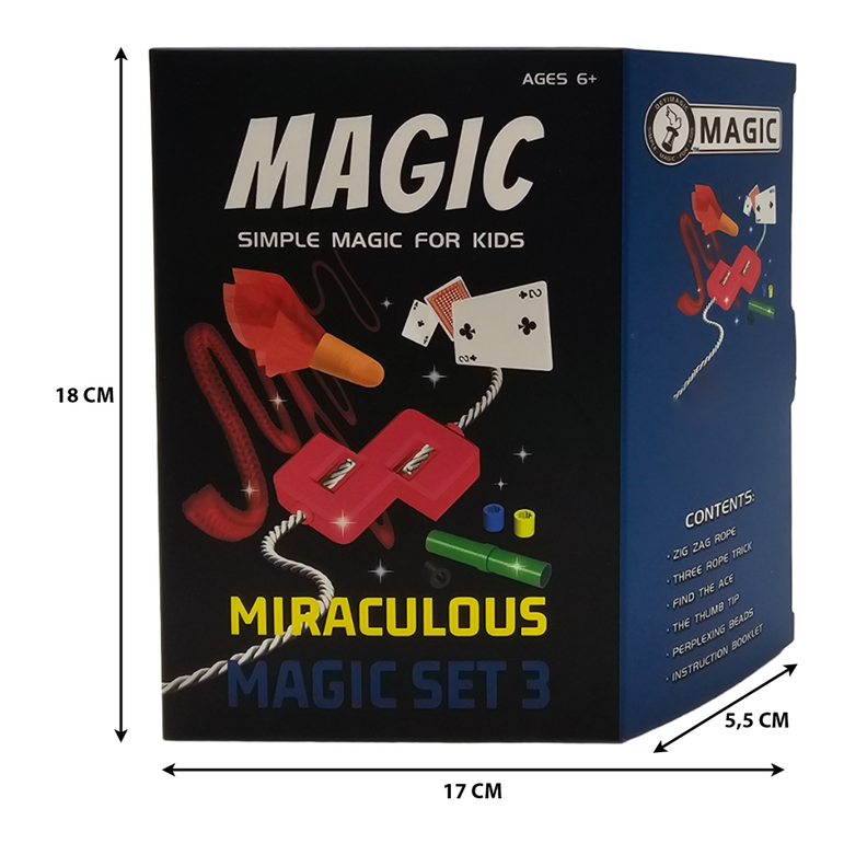 Set Juego De Magia y Trucos Clásico Para Niño Adulto Azul-4