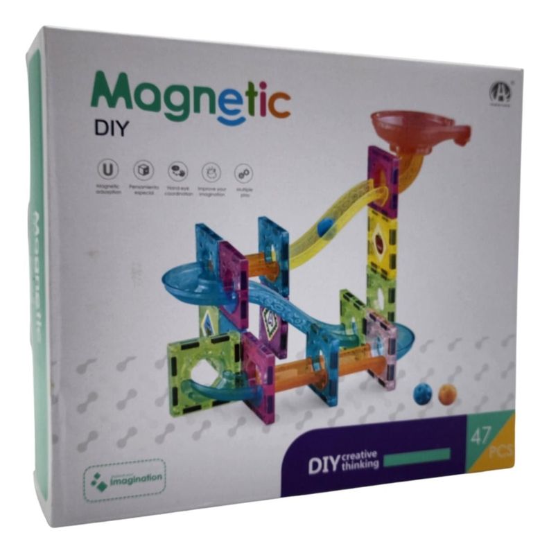 Set De Construccion Magnetico Piezas Magneticas 47 Piezas-2