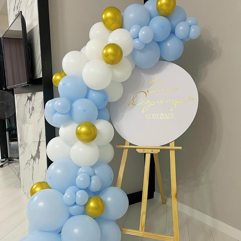 Globos Celeste Macaron 10 Unidades Tamaño 25 Cm Fiesta-2