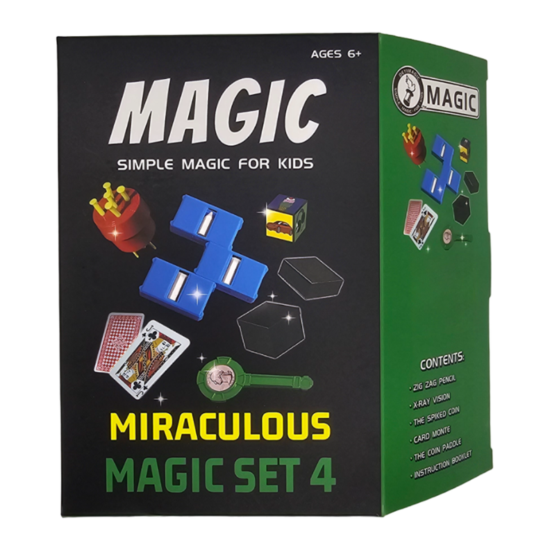 Set Juego De Magia y Trucos Clásico Para Niño Adulto Verde-3