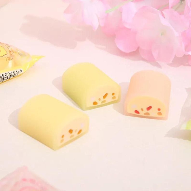 Set 3 Gomas De Borrar Cheese Candy Kawaii Cute-1