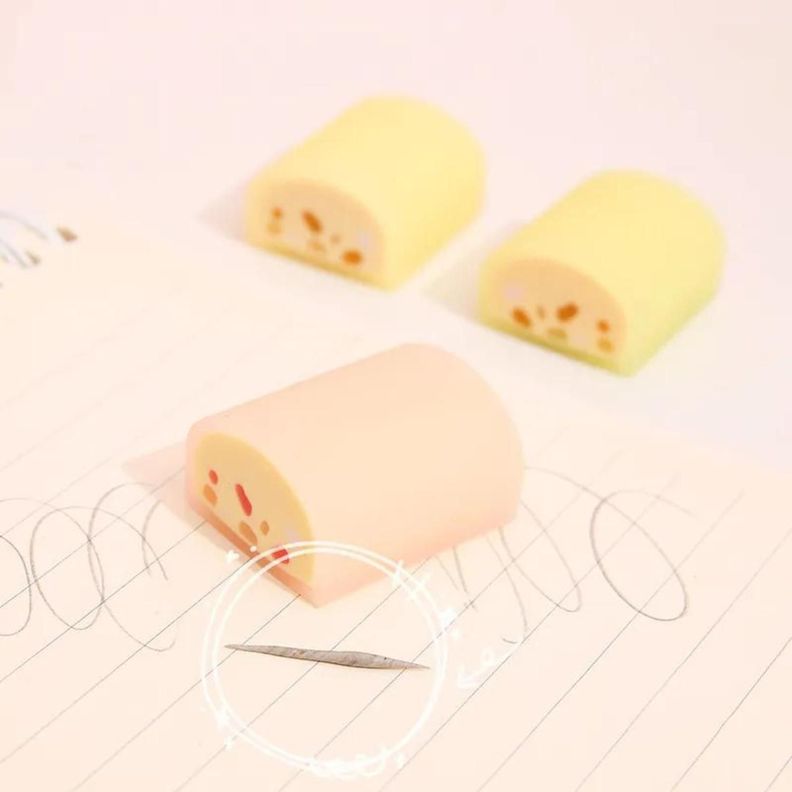 Set 3 Gomas De Borrar Cheese Candy Kawaii Cute-2