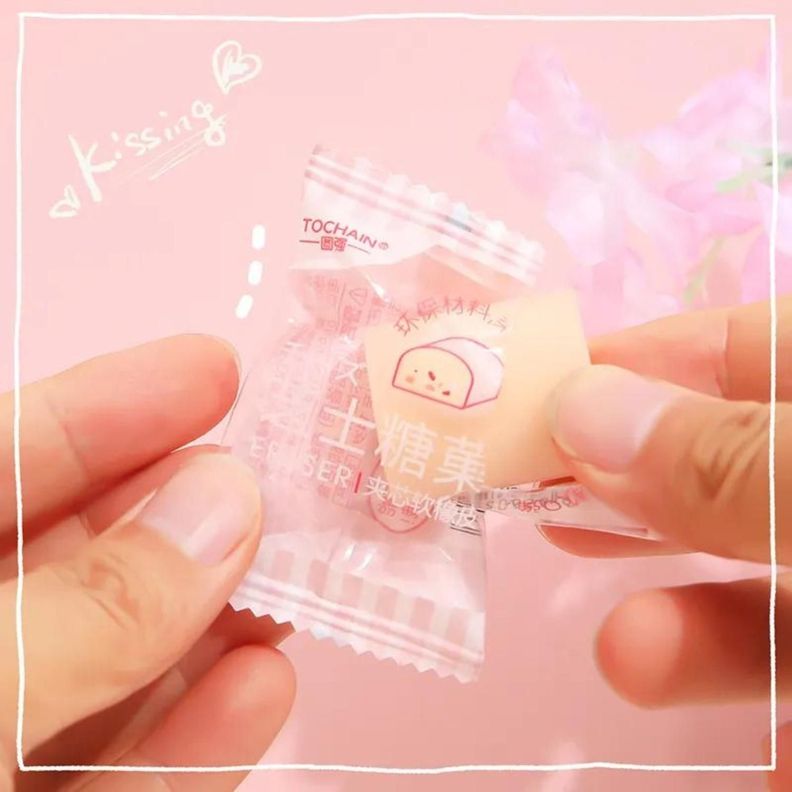 Set 3 Gomas De Borrar Cheese Candy Kawaii Cute-3