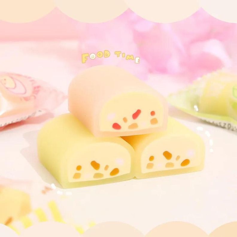 Set 3 Gomas De Borrar Cheese Candy Kawaii Cute-4