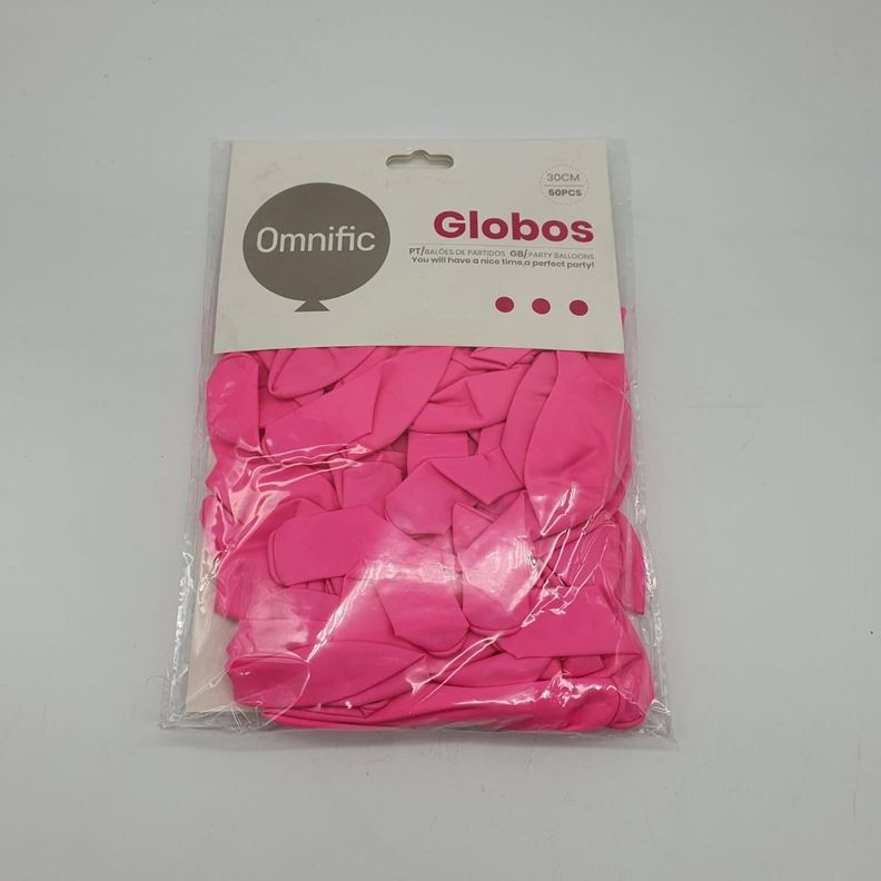 Globos 50 Unidades Color Rosado Tamaño 30 Cm-1