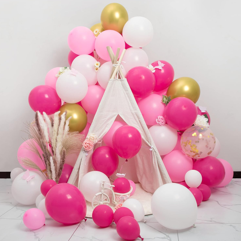 Globos 50 Unidades Color Rosado Tamaño 30 Cm-5