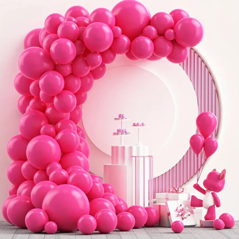 Globos 50 Unidades Color Rosado Tamaño 30 Cm-7