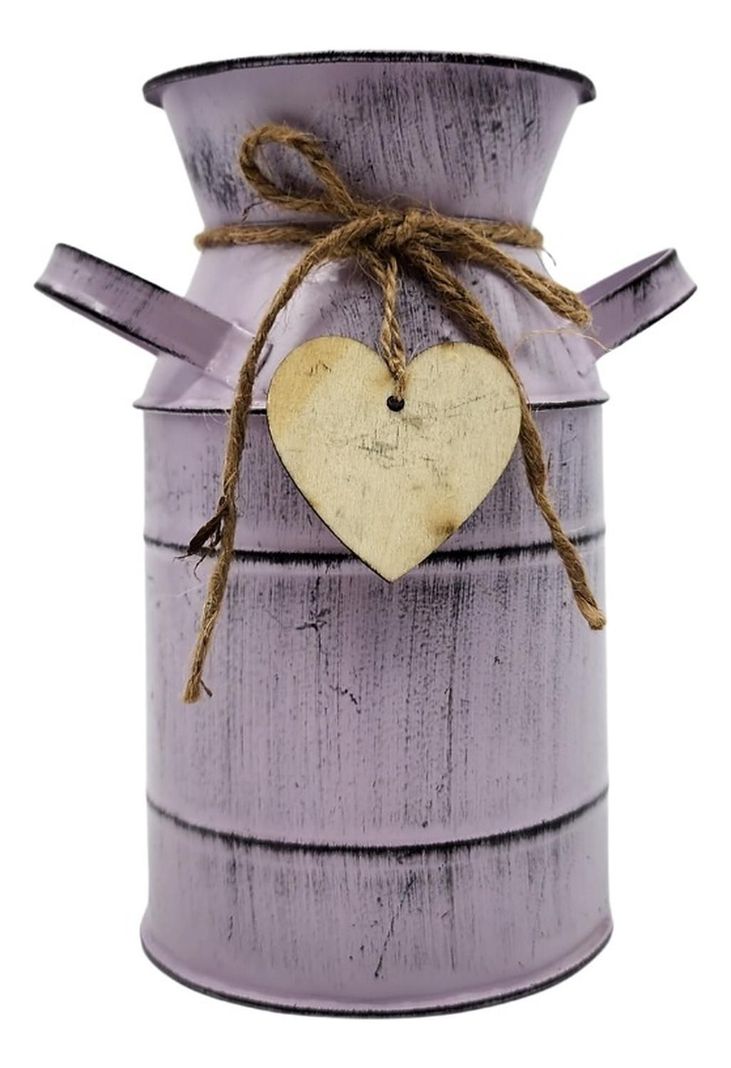 Florero Jarron Lata De Leche Laton Decorativo Para Flores R