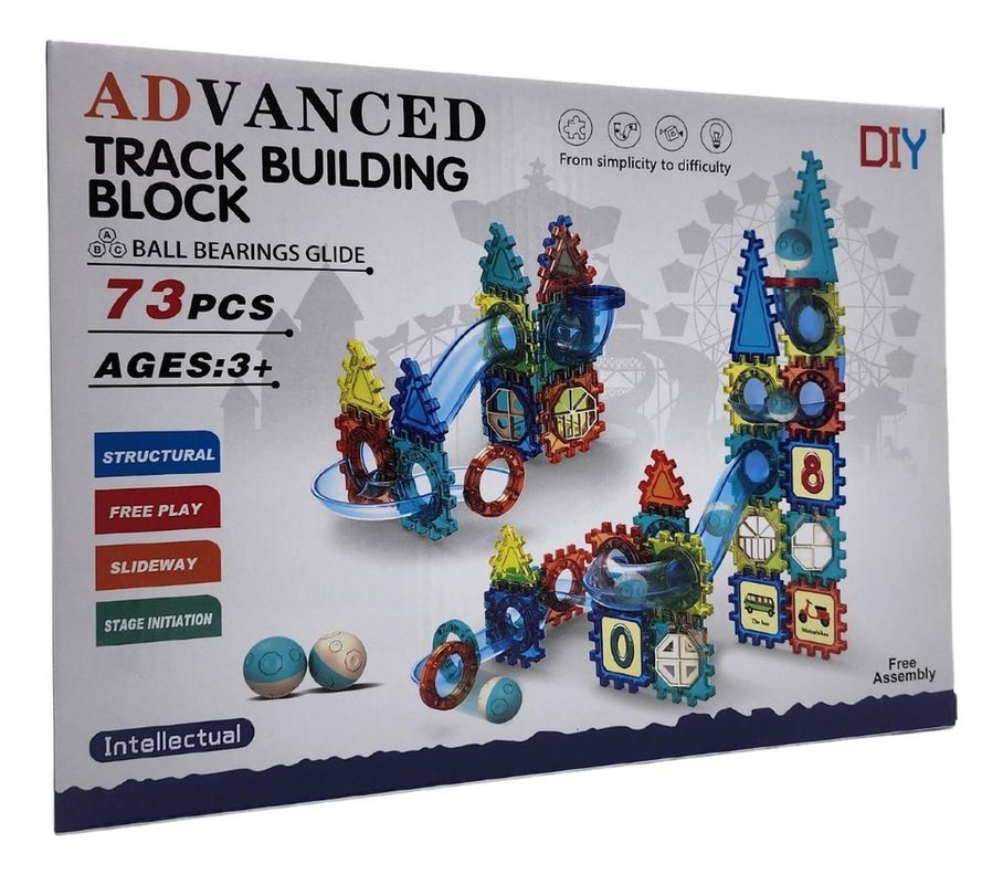 Set De Construccion Tobogan Carrera De Bolitas 73 Piezas-0