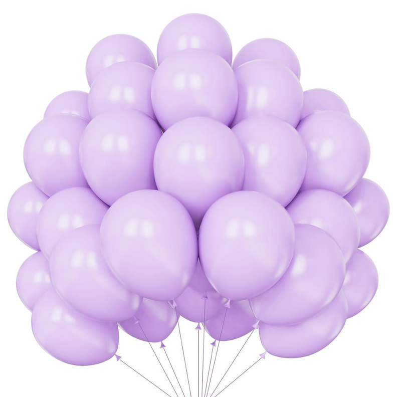 Globos Morado Macaron 50 Unidades Tamaño 25 Cm-0
