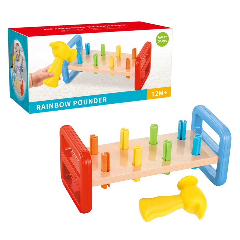 Juego Juguete Martillo Para Golpear Motricidad Para Bebes-0