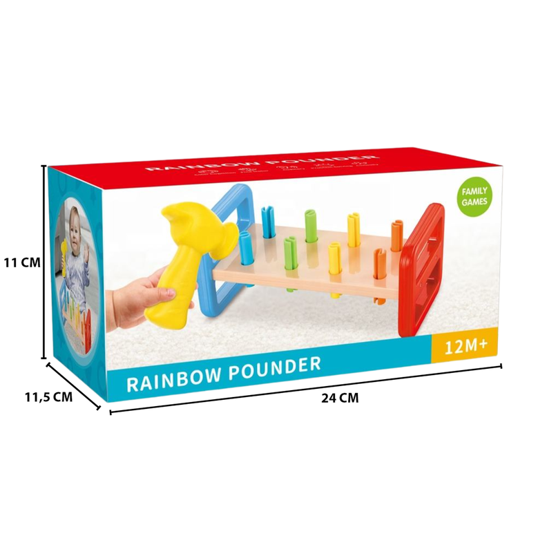 Juego Juguete Martillo Para Golpear Motricidad Para Bebes-4
