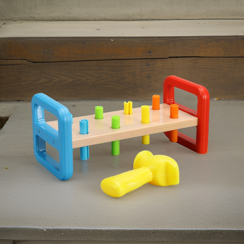 Juego Juguete Martillo Para Golpear Motricidad Para Bebes-6
