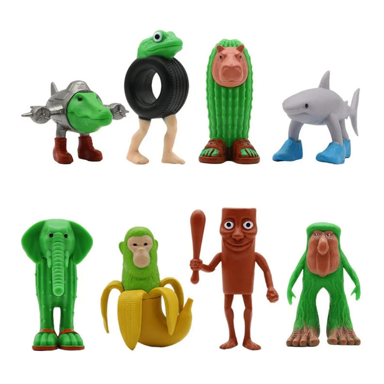 Set 12 Figuras Brainrot Cajita Sorpresa Tralalero Tralala Fliperex