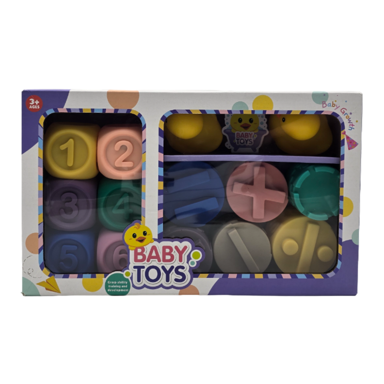 Juguete Didactico Para Bebe Sensorial Apilable Bloques Suave-1