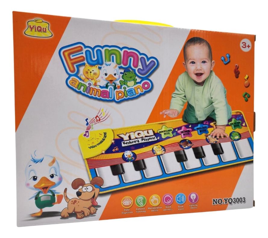 Alfombra Musical Piano Animal Para Bebe Juega Y Aprende-1