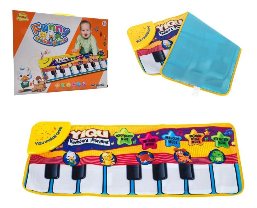 Alfombra Musical Piano Animal Para Bebe Juega Y Aprende-5