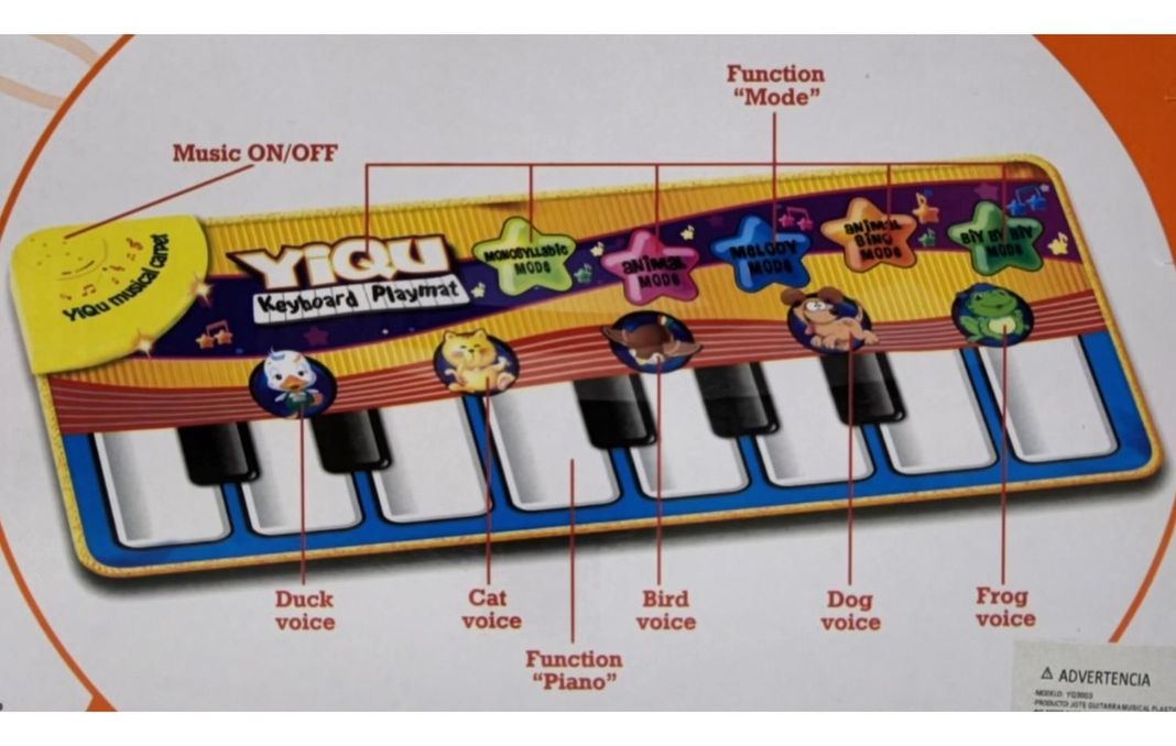 Alfombra Musical Piano Animal Para Bebe Juega Y Aprende-6