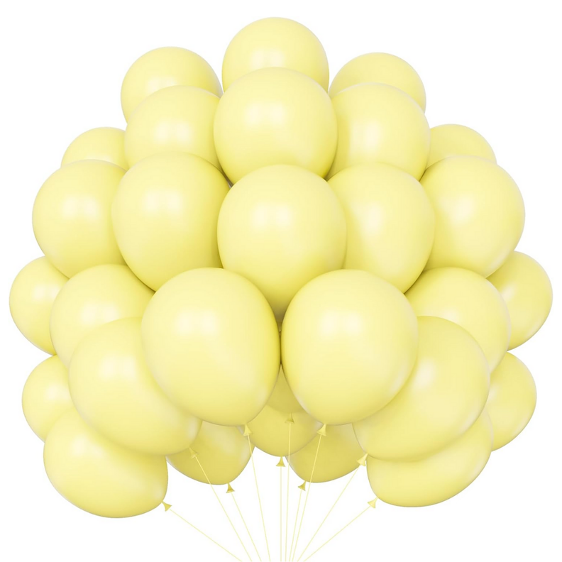 Globos Amarillo Macaron 10 Unidades Tamaño 25 Cm Fiesta-0